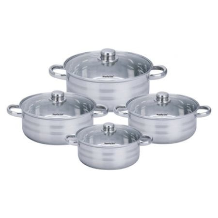 Set oale inox 8 piese royalty line premium, baza 3 straturi, inductie rl sp 7